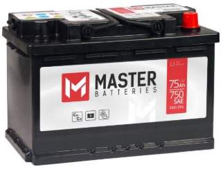 Аккумулятор MASTER 75Ah 12V 720A, ETN0, R+, блок L3, 278х175х190, 17.2кг