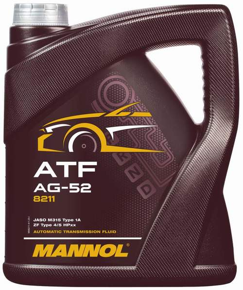 MANNOL 8211 ATF AG52 4L (ГУР, АКПП, желтое)