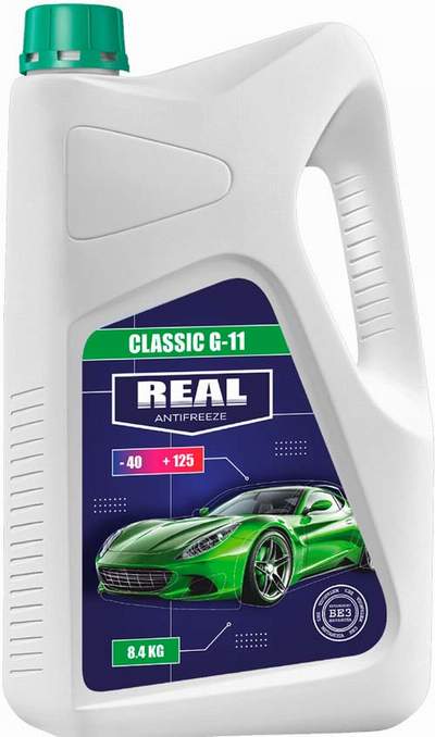 Антифриз зеленый 10кг (REAL-35)