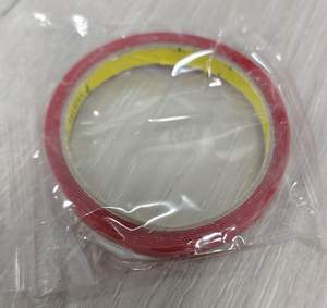 Скотч 2-х сторонний 3М красный 10мм х 1.5м