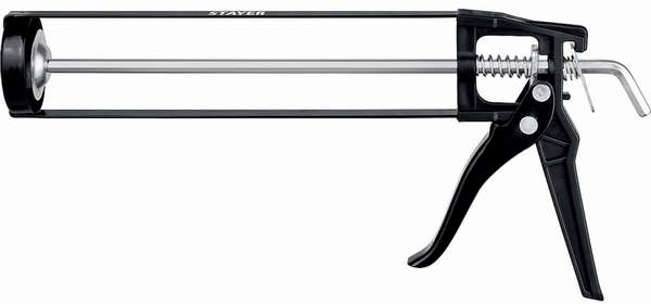 Пистолет для герметика 310мл скелетный шестигранный шток STAYER (0665)