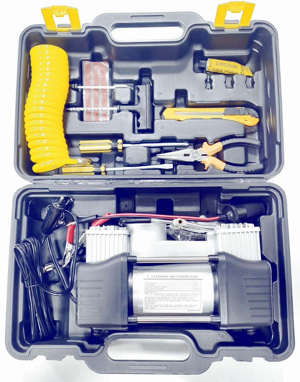 Компрессор (насос электрический) 2-х цилиндровый в чемодане SEIKO