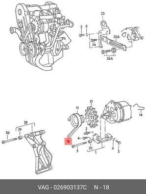 10x950 Ремень генератора AD-80;100 1.6/1.8/2.0 8V; VW Golf; MAN