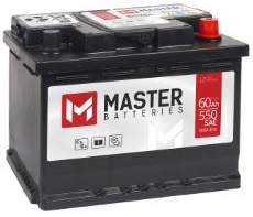 Аккумулятор MASTER 60Ah 12V 570A, ETN0, R+, блок L2, 242х175х190, 13.9кг