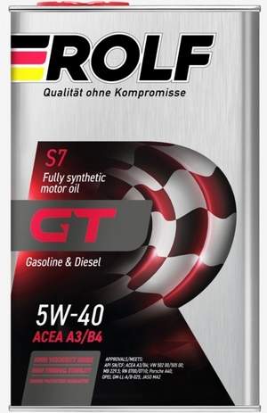 ROLF GT 5W40 SN/CF 4L (метал.)