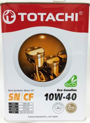 TOTACHI DENTO ECO GASOLINE 10W40 SN/CF A3/B4 4L