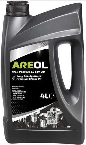 AREOL Max Protect Long Life 5W30 SN/CF 4L (A3/B4 MB 229.3/226.5)