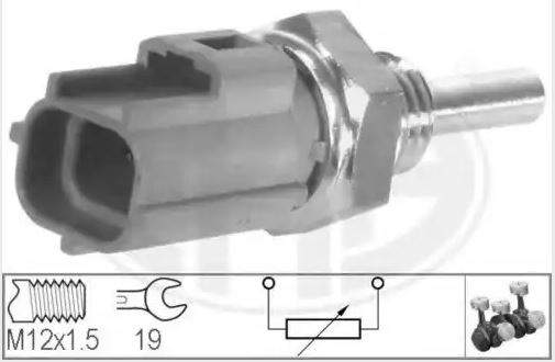 Датчик температуры ОЖ 2-конт. пласт фишка (зелен.) MZ 626/323 1.3-2.0, MPV, Xedos 6/9, Toyota Camry 10/20, Corolla 1.3-1.8 87-, Hiace, Land Cruiser, Suzuki Swift 2, Vitara, Honda