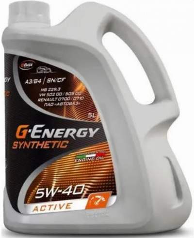 G-Energy Synthetic Active 5W40 SN/CF 5L