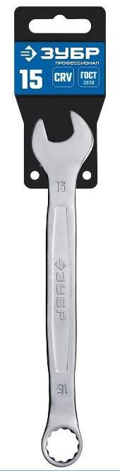 Ключ рожковый комбинированный 15 хром (27087-15_z01)