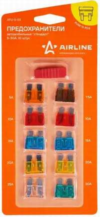 Предохранители вилочные большие AIRLINE AFU-S-03 10pcs 5-30A