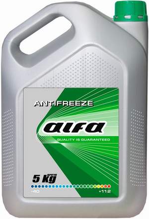 Антифриз зеленый 5кг (ALFA -40)