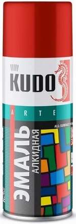 Краска-аэрозоль универсальная KUDO KU1003 красная 520мл
