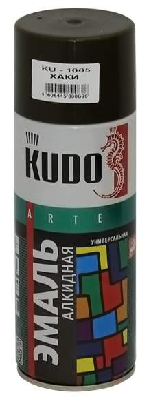 Краска-аэрозоль универсальная KUDO KU1005 хаки 520мл