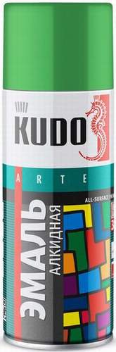 Краска-аэрозоль универсальная KUDO KU1006 светло-зеленая 520мл