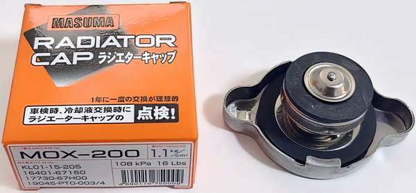 Крышка радиатора MZ MMC Toyota Honda Subaru 1.1bar бол.клап. (h=21 d=43.5mm)