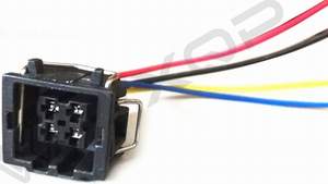 Разъем на датчик 4 контакта, фишка квадратная VW Golf-2 88-92 (351739 5pcs/штучно)