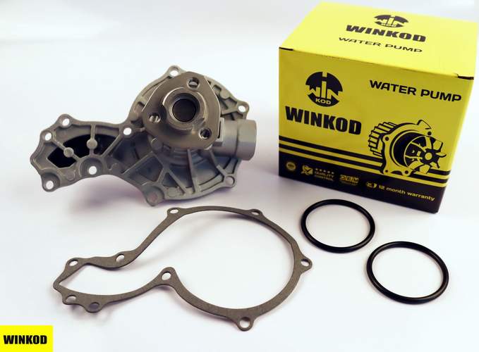 Помпа AD-VW 4цил 1.3/1.6/1.8/2.0i 1.6D-1.9TDI AD-80/B4/C3/C4/A6, VW Golf-2-3; PAS B3/B4, Vento, Jetta, T3/T4 (с рогом)