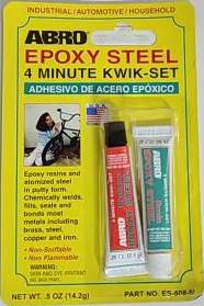 Клей эпоксидный для металла ABRO ES-508 14.2гр (4 мин латунь, сталь, медь, железо и т.п.)