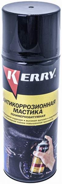 Мастика-антигравий KERRY KR-955 520мл полимерно-битумный антикор