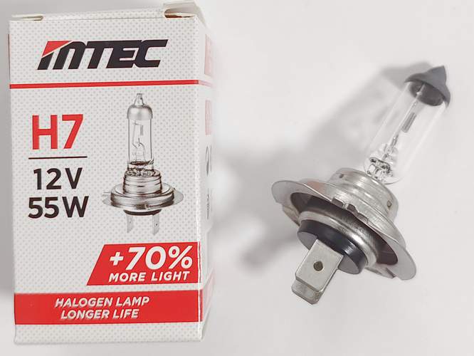 Лампа MTEC H7 12V 55W +70%