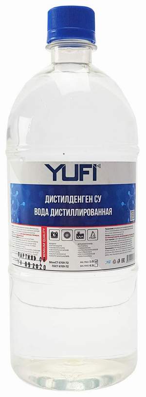 Вода дистилированная YUFI YF001 1L (для аккумулятора)