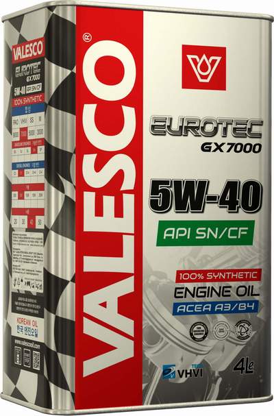 VALESCO Evrotec GX 7000 5W40 SN/CF 4L