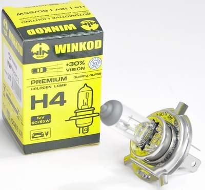 Лампа WINKOD H4 12V 60/55W P43T +30%