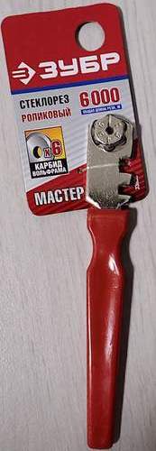 Стеклорез МАСТЕР Ресус 6х1000м 6 роликов пластиковая ручка (33636)