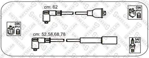Провода свечные длинные MZ 626GD 88-92 1.8-2.0 F8