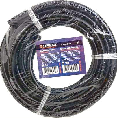 Шланг резиновый 8мм армированый бензо-маслостойкий 8х15мм х 5м/10м повышенная гибкость и сопротивление к излому (метражом)