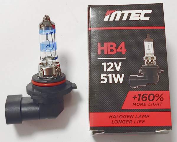 Лампа MTEC HB4 (9006) 12V 51W +160%