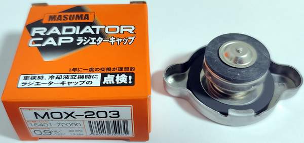 Крышка радиатора MZ MMC Toyota Honda Subaru 0.9bar мал.клап. (h=21 d=43.5mm)