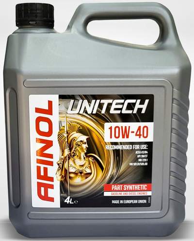 AFINOL Unitech 10W40 SN/CF 4L (A3/B4 MB229.1 VW501.01/505.00)