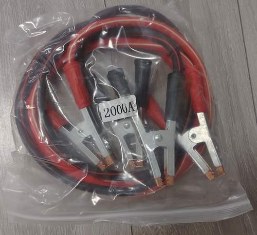 Провода стартовые для прикуривания от аккумулятора 2000А (красно-чёрные хор.)