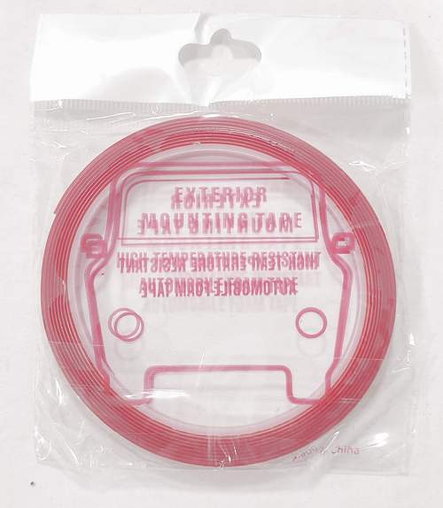 Скотч 2-х сторонний 3М красный 8мм х 1.5м