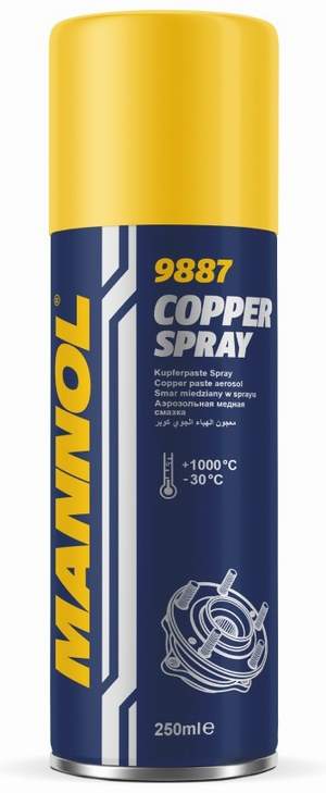 MANNOL 9887 Copper Spray 250мл (смазка медная аэрозоль)