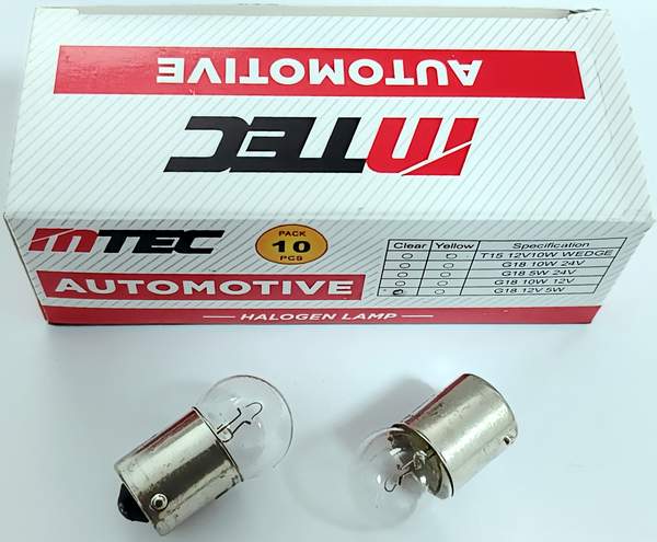Лампа MTEC G18 12V 10W (61210)
