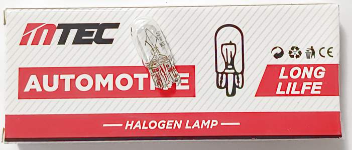 Лампа MTEC T10 б/ц 12V 5W (W5W N501)