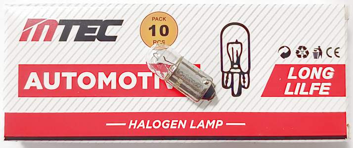 Лампа MTEC T8.5 (малыш) 12V 4W (61204) белая