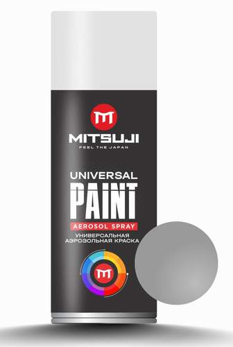 Краска-аэрозоль MITSUJI Spray Paint 450 ml Silver 1300 (серебро термостойкая)