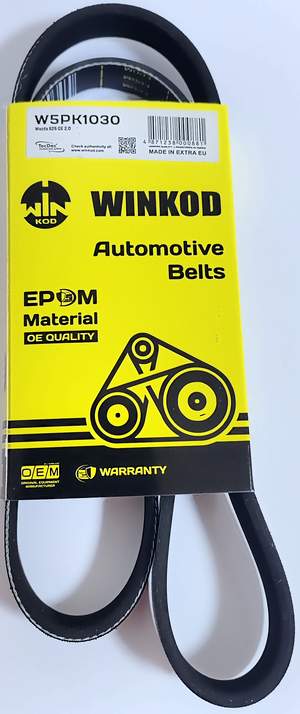 5PK1030 (=5PK1025, 5PK1023) Ремень генератора/ГУР MZ 626 1.6 1.8 16V, TOYOTA Avensis 2.0 97-10, Opel