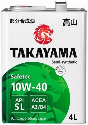 TAKAYAMA Safetec 10W40 SL/CF A3/B4 4L (метал.кан.)