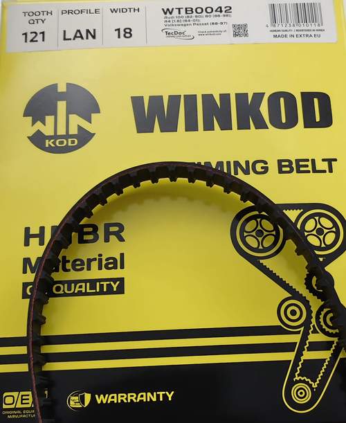 121x180 Ремень ГРМ AD-VW 80/100; Golf, PAS 1.6/1.8/2.0 (121LAN18)