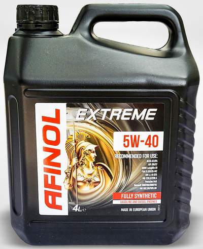 AFINOL Extreme 5W40 SN/CF 4L (A3/B4 MB229.3/226.5 VW502.00/505.00)