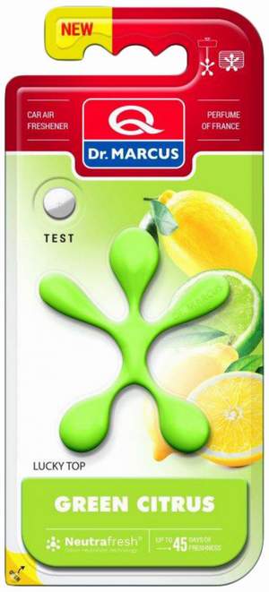 Ароматизатор Dr.Marcus Lucky Top человечек GREEN CITRUS