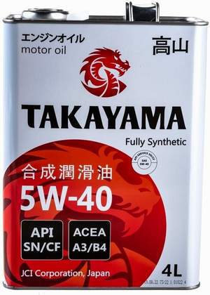 TAKAYAMA Adaptec 5W30 SN (GF-5) 4L (метал.кан.)
