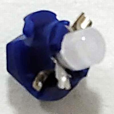 Лампочка светодиодная в приборную панель MF 12мм с контакт.усиками синяя