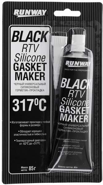 Герметик прокладок черный V-tech Vital Black RTV VT-157 85гр.