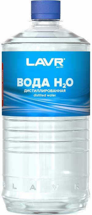 Вода дистилированная LAVR LN5001 1L (для аккумулятора)